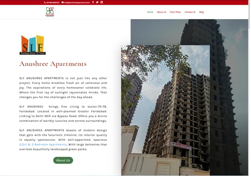 Anushree Apartment Website