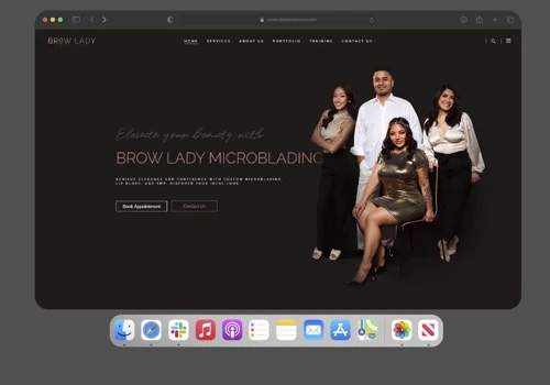 Custom Wordpress Website For Browlady Microblading