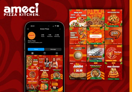 Ameci Pizza Kitchen | Social Media Design