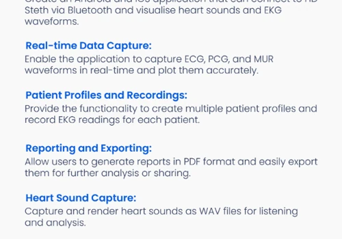 Intelligent Steth with Integrated EKG - Mobile App