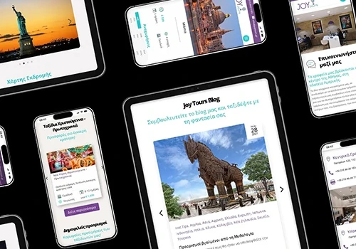 Joy tours - Web design & development