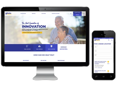 Beebe Healthcare Enterprise Website Redesign