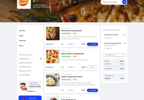 Amku Amku - online system for restaurants