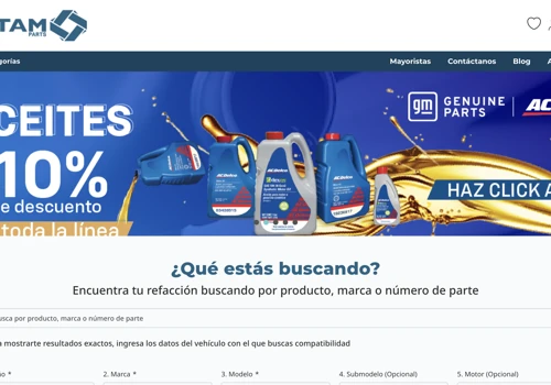 We developed Latam Part's eCommerce B2C and B2B