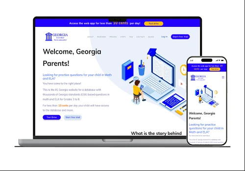 Develop Web App - Georgia Test Prep