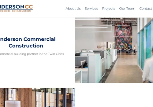 Anderson CC – Construction Website Redesign