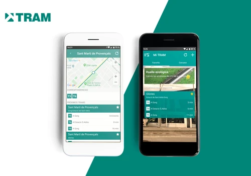 TRAM BARCELONA APP - Direct communication with users