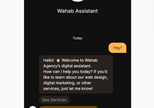 Chatbot on a website