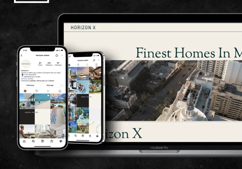 Horizon X Website & Social Media Management