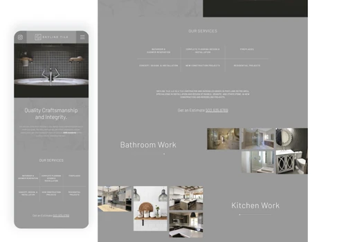 Tile Renovation Company needed new logo and website