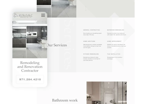 New Tile and Remodeling company needed a site