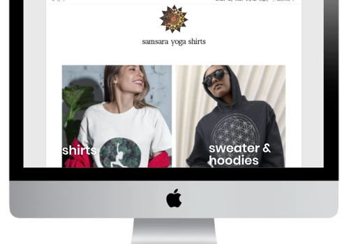 samsara yoga shirts homepage