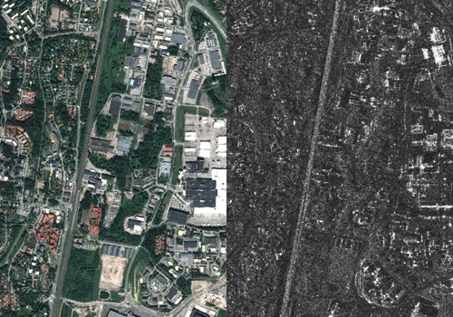 UHR and SAR satellite image delivery