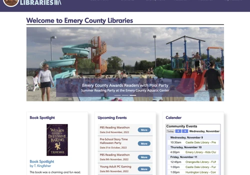 Emery County Libraries branidng and new website