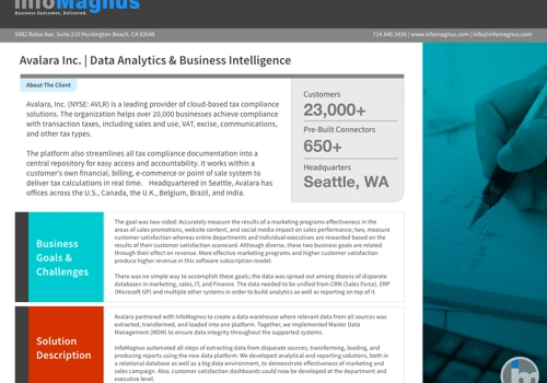Data Warehouse with Analytical and Reporting Solutions