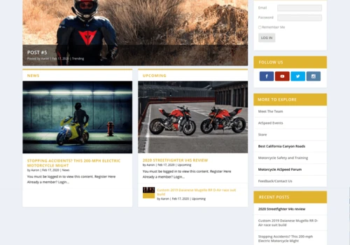 Motorcycle Enthusiasts Community (AtSpeed Blog)