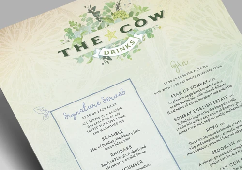 Pub Menus