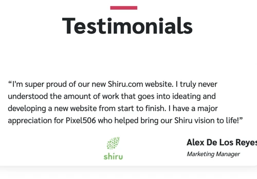 Website Design to Reflect Biotech Startup Vision.