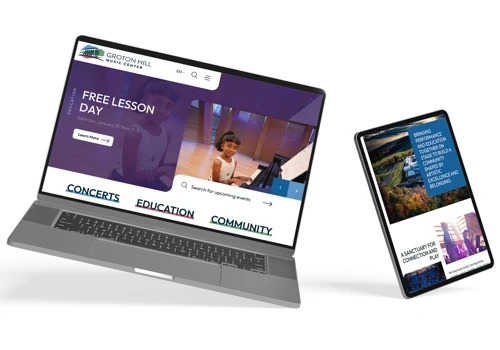 Performing Arts Center Website Design with Harmony