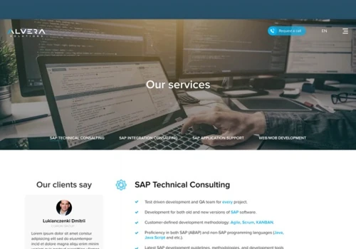Alvera Solutions — Website Development