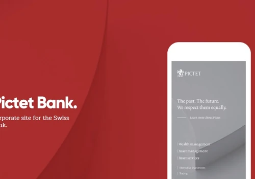 A website for one of the largest independent banks