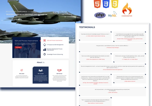 A software compliance and regulatory company website