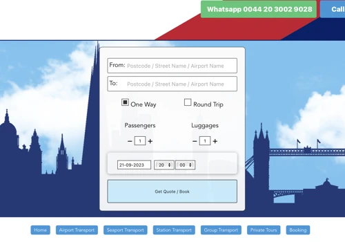 Web solutions for UK based Car service provider