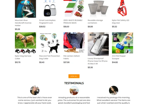 E-commerce website design including SEO
