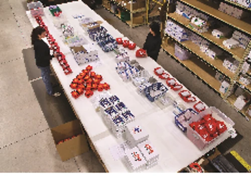 Kitting first aid packages