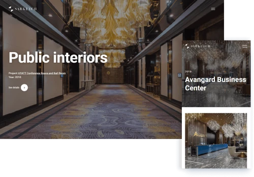 Website for design company