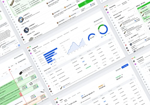 Manufacturing ERP/MES UX/UI design
