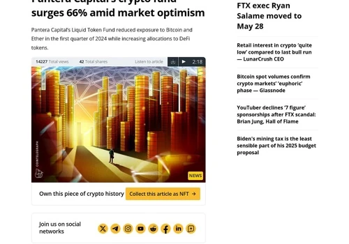 Pantera Capital’s crypto fund surges 66% amid ...