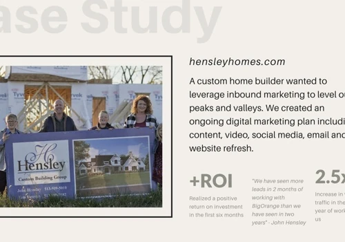 Luxury Homebuilder Website and Digital Marketing