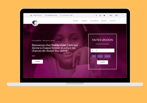 Website for non profit organization