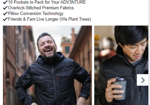 Live Ad Screenshot | Apparel