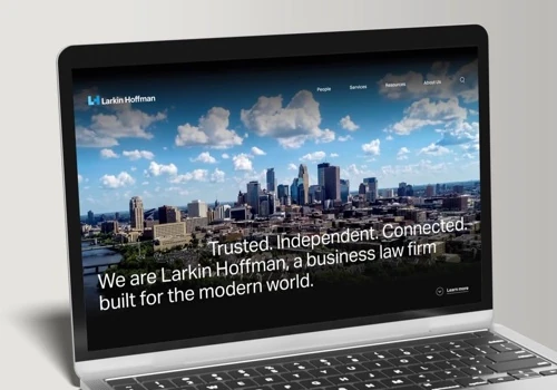 Website design and branding for mid-sized law firm
