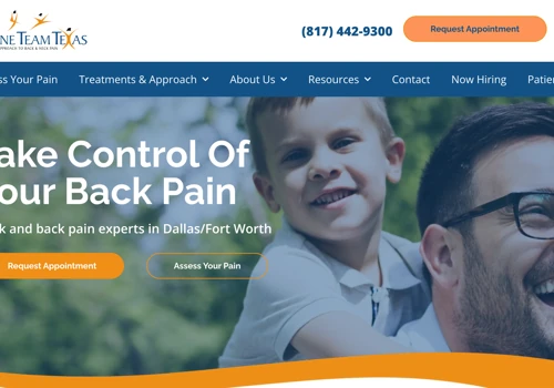 Medical Practice Website for Spine Team Texas