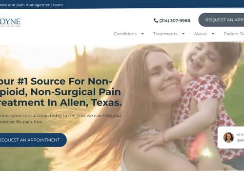 Website for Pain Management Clinic