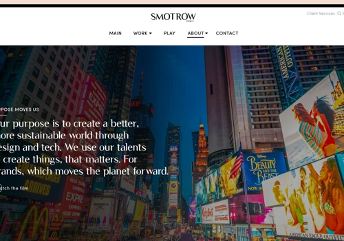 Smotrow Design Official Website 2020 | Minimalistic