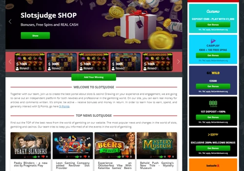 LAUNCH OF SLOTSJUDGE.COM