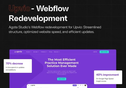 Upvio - Webflow Redevelopment