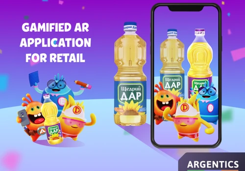 AR application for a sunflower oil brand