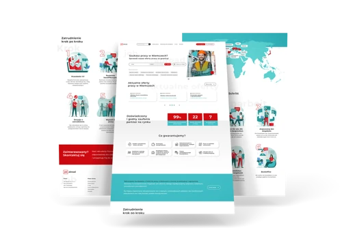 Job Abroad - dedicated Company Website