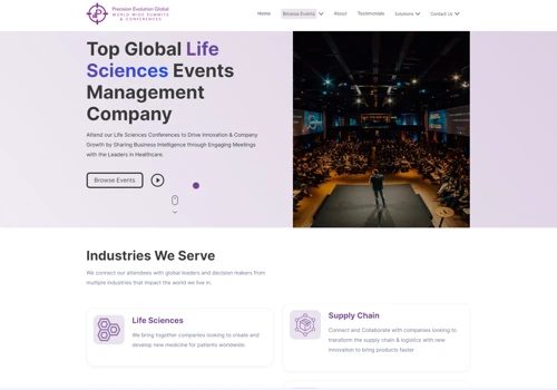 Precision Evolution Website Design & Development