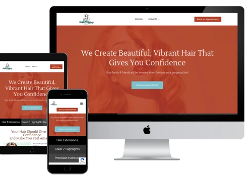 Website Design & Marketing for Luxury Hair Salon