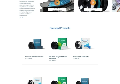 Braskem3D B2B eCommerce - Adobe Commerce