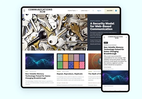 CACM Website Redesign & Replatforming