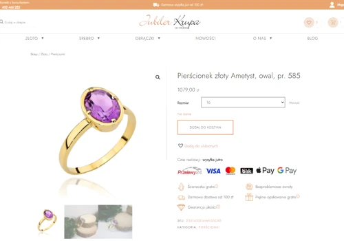 WooCommerce jewelry store