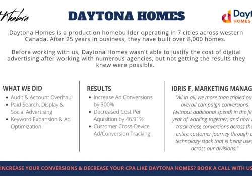Project with Daytona Homes