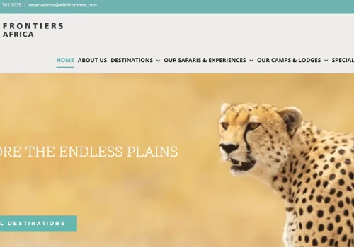 Exotic Website for Wild Frontiers